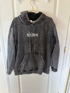 Disney Engineering Black Mineral-Wash Hoodie from D23